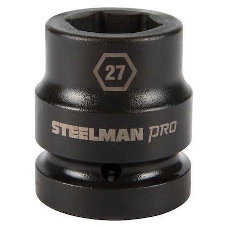 Steelman Pro 1" Drive x 27mm 6-Point Impact Socket 79306